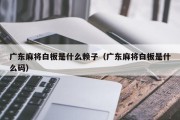 广东麻将白板是什么赖子（广东麻将白板是什么码）